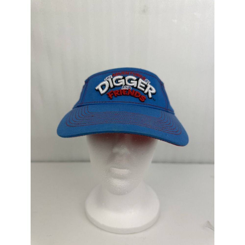 CHASE NASCAR FOX SPORTS DIGGER AND FRIENDS CHARACTER BLUE PIT VISOR HAT CAP NWT